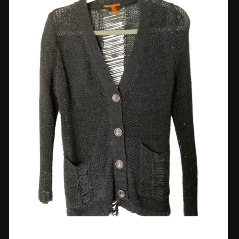 Anama Black Knit Women's Cardigan
